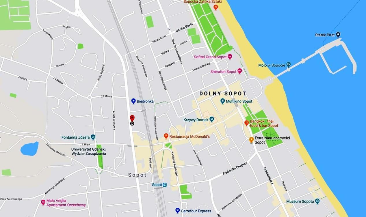 Extra Apartamenty - Apartament Przyladek Dobrej Nadziei Sopot Dış mekan fotoğraf